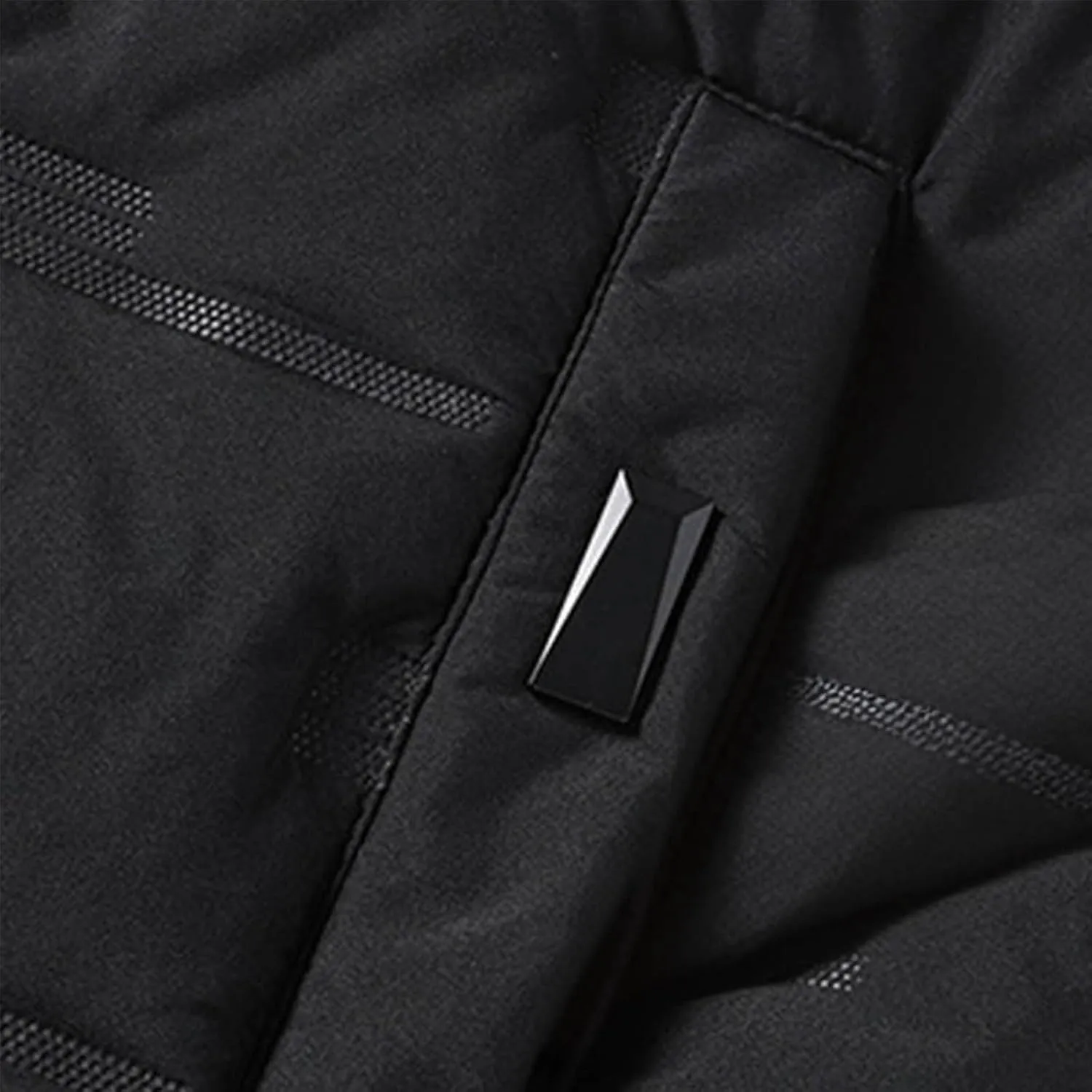 Men Puffer Jackets Plus Size Winter Coats Warm Thick Quilted Jacket Padded Parkas Zip Up Hooded Outerwear Coat