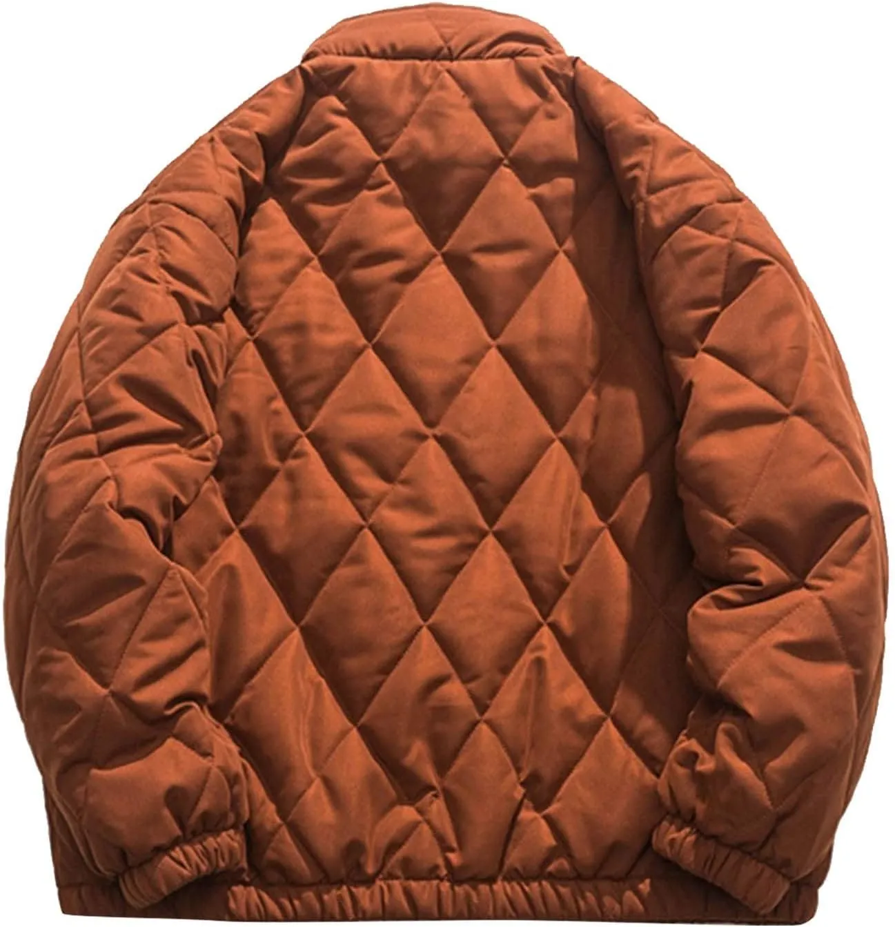 Mens Big and Tall Winter Puffer Jacket Packable Windproof Midweight Insulated Jacket Thermal Zip Up Puffer Jacket