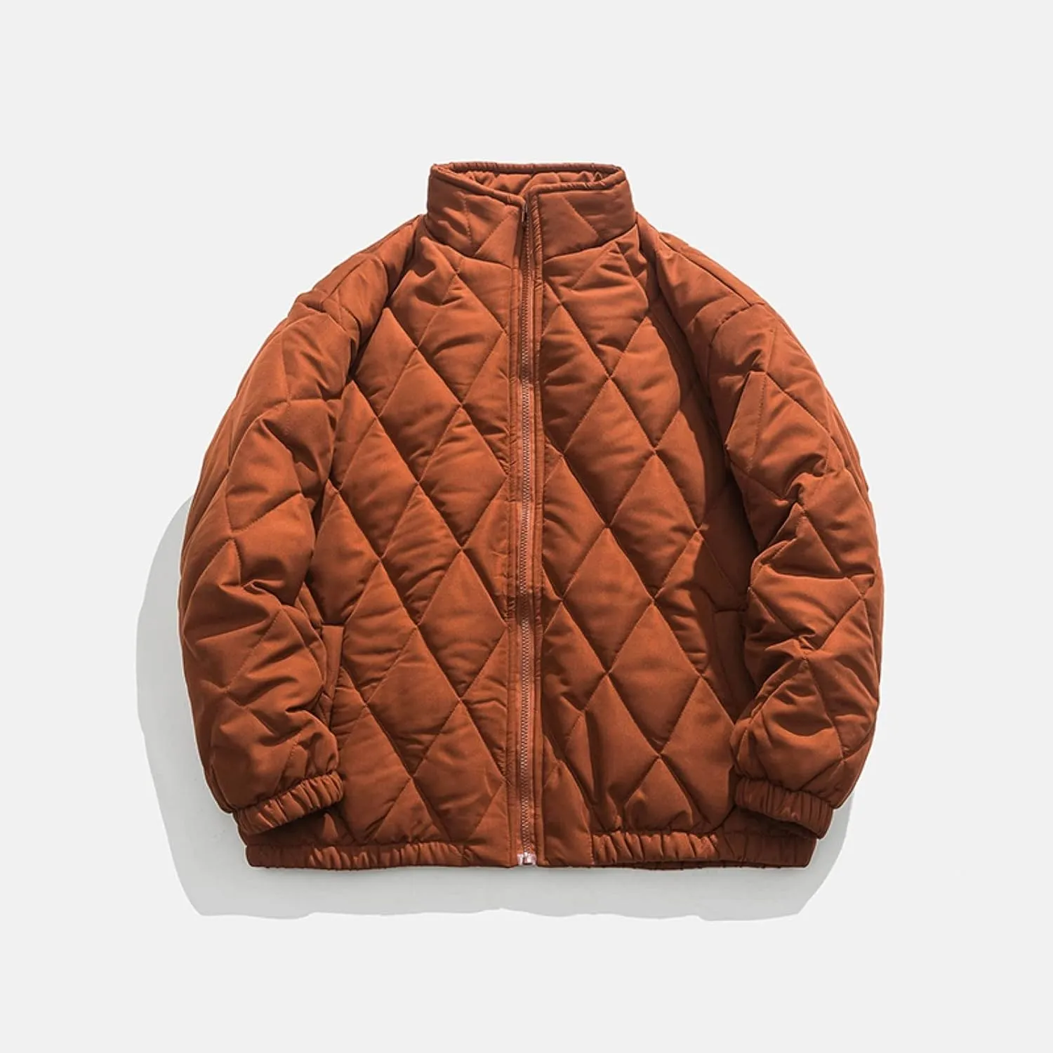 Mens Big and Tall Winter Puffer Jacket Packable Windproof Midweight Insulated Jacket Thermal Zip Up Puffer Jacket