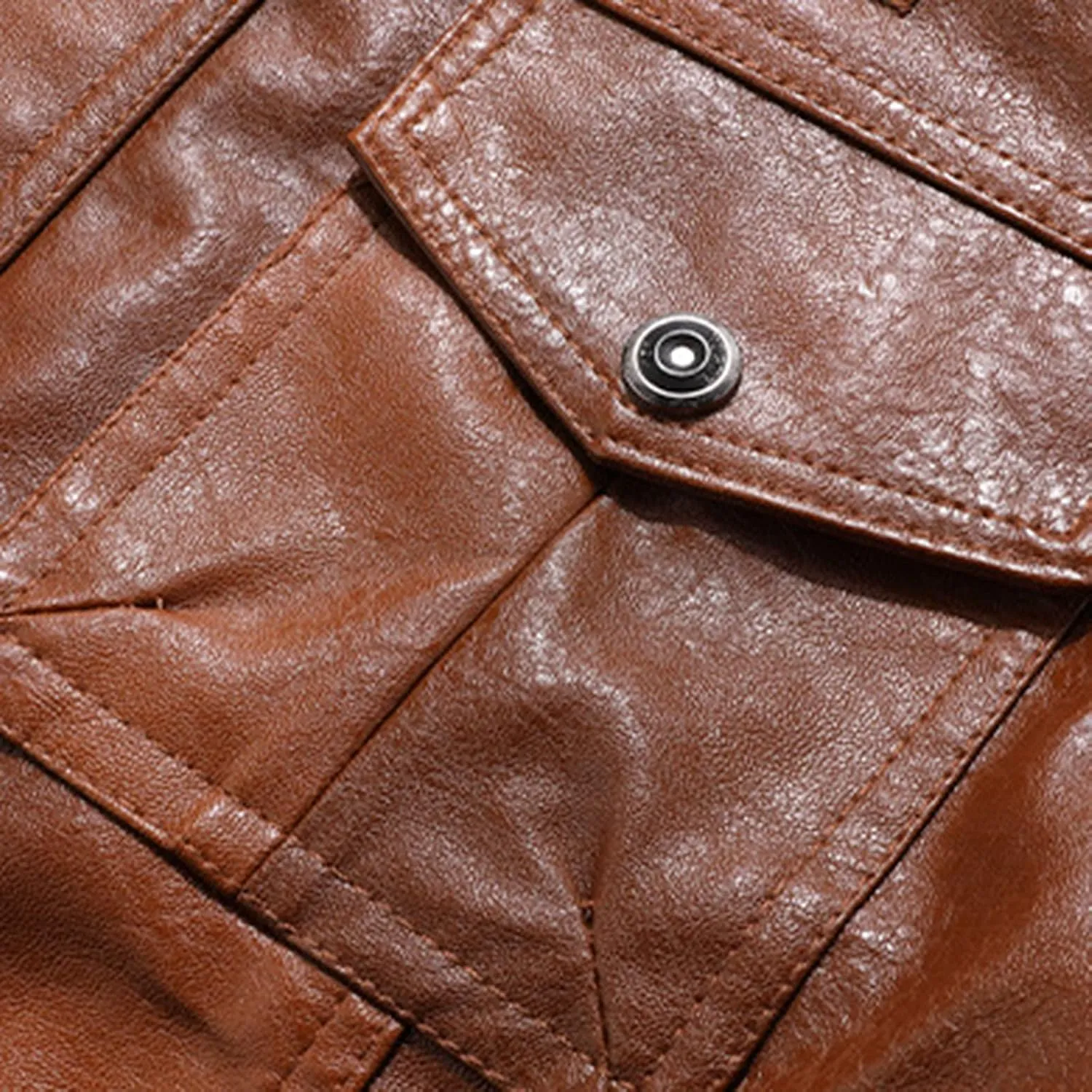 Mens Faux Leather Hooded Racer Jacket Leather Moto Jacket Fall Winter Leather Jackets Vintage Casual Motorcycle Coat