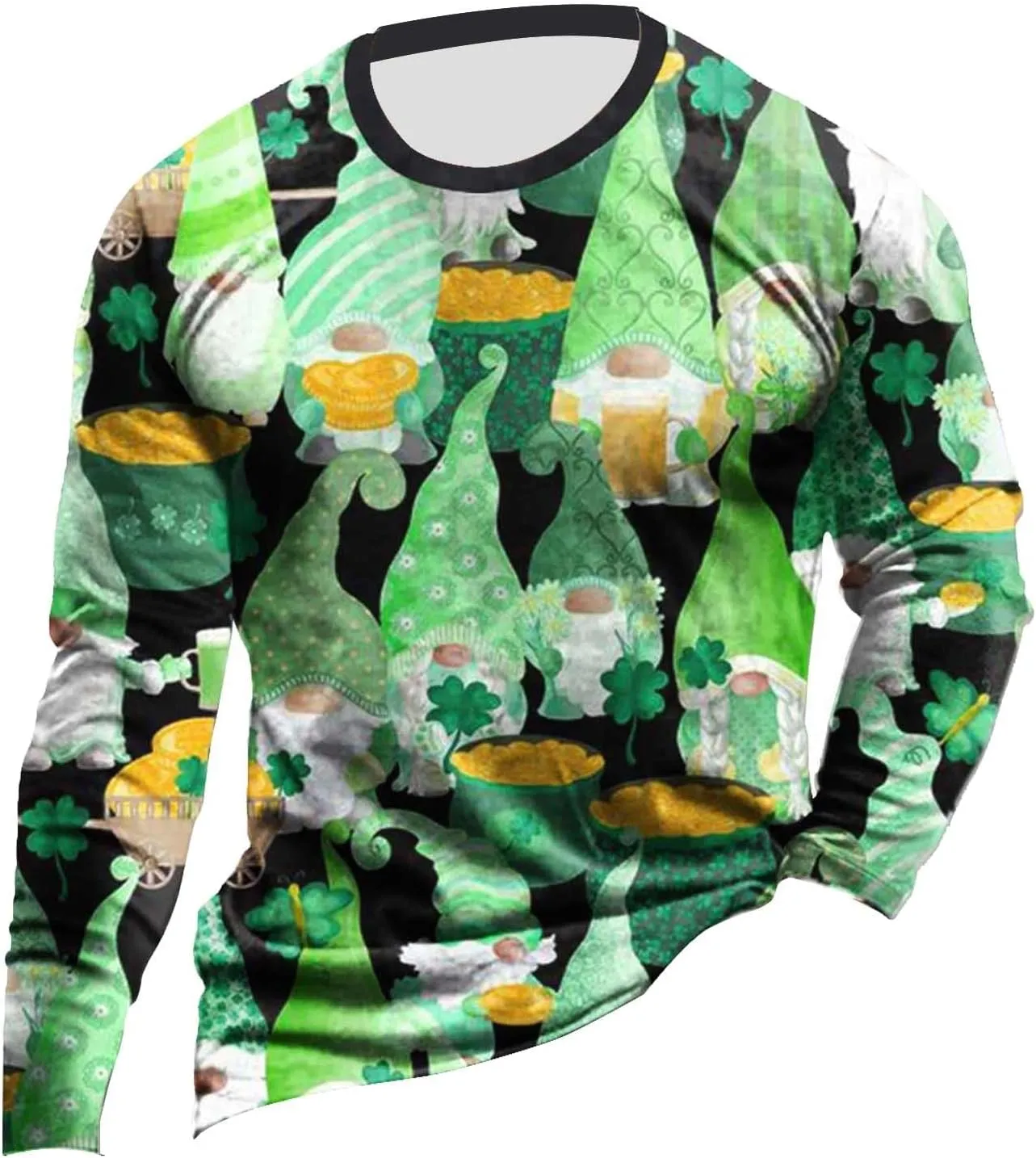Men's Fleece Crewneck Sweatshirts Loose Oversize Zipper Solid Color Stand Collar Hoodless Pullover Oversized Hoodie