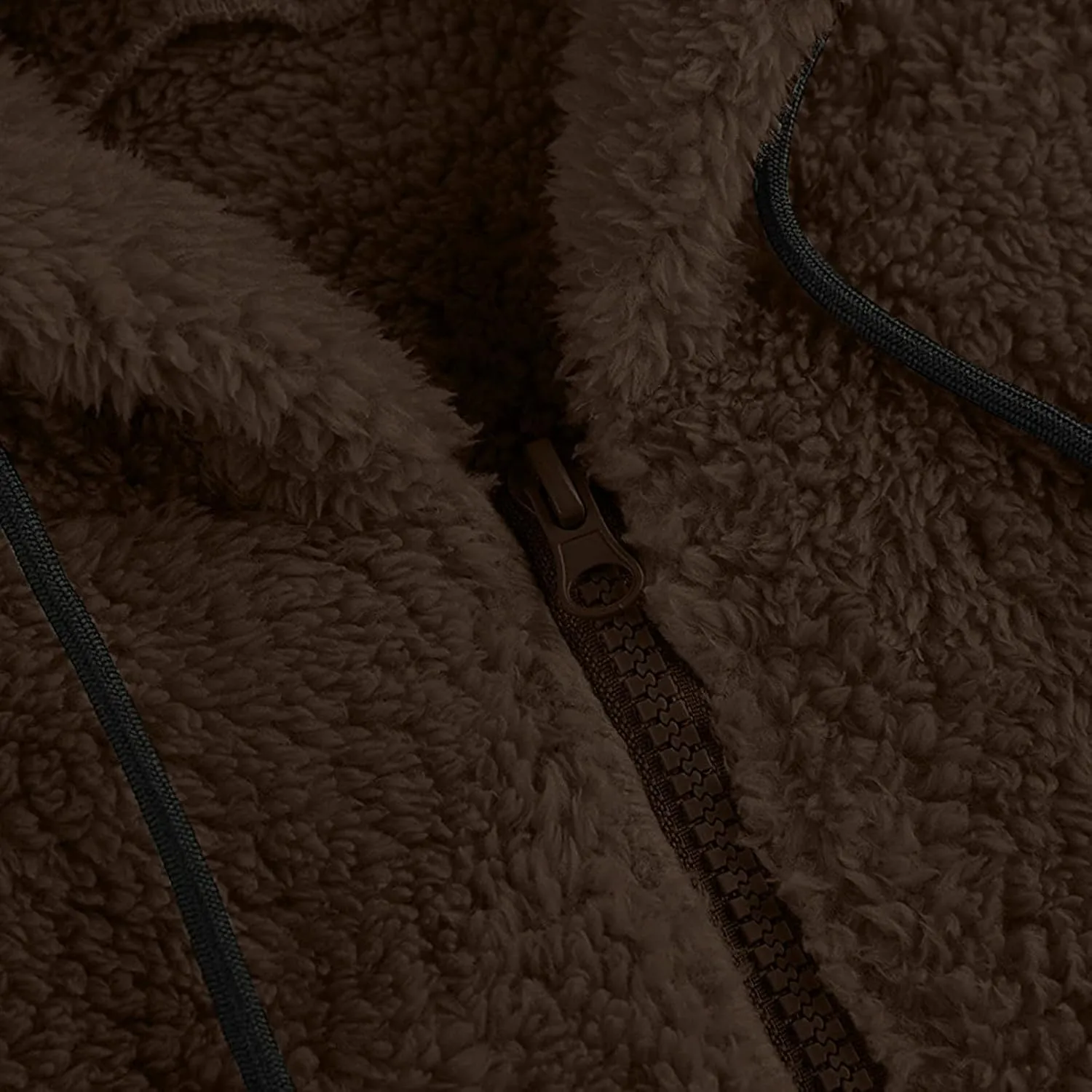 Mens Fuzzy Sherpa Jacket Hoodie Fluffy Fleece Open Front Cardigan Full Zip Up Soft Coat Fall Outwear with Pockets