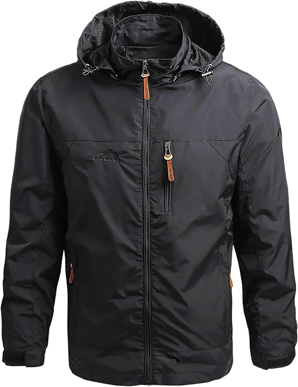 Men's Lightweight Softshell Jacket Warm Fleece Lined Windbreaker Waterproof Soft Shell Outdoor Hiking Overcoat 2023