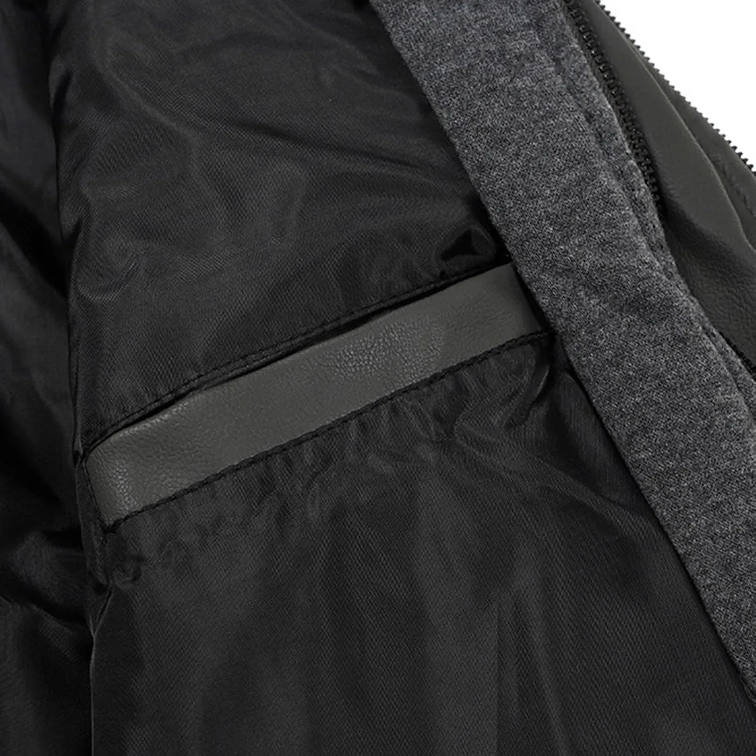 Men's Motorcycle Hooded Jacket Casual Trend Cowhide PU Leather Casual Stand Collar Zip-Up Bomber Jacket With a Hood