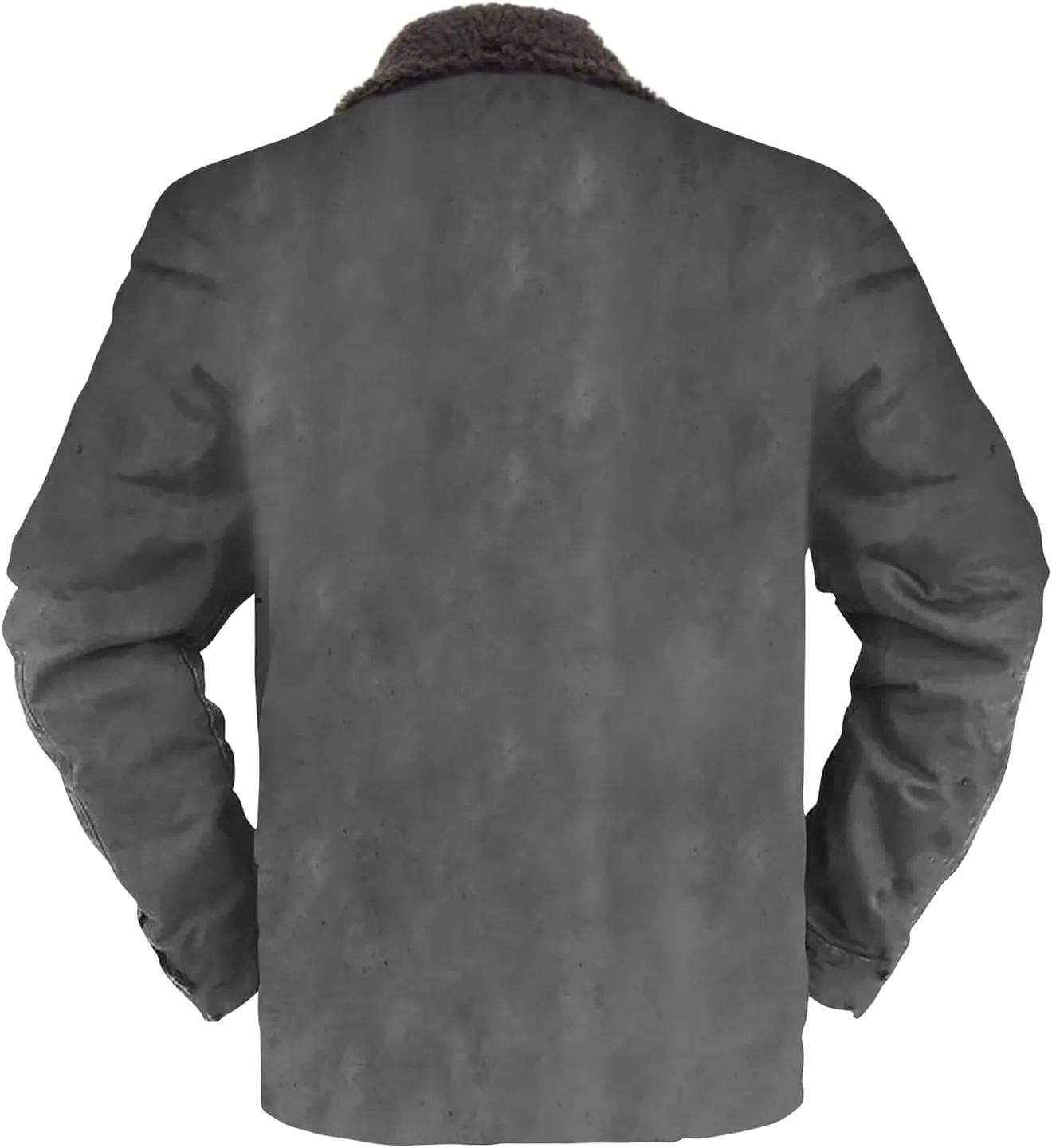Mens Sherpa Jacket Fleece Line Western Plaid Flannel Zip Up Thickened Thermal Construction for Seeking Heavyweight