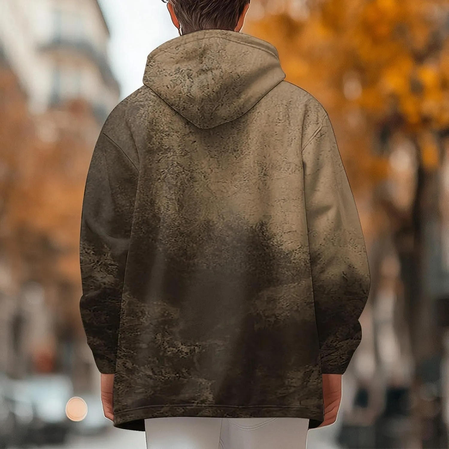 Mens Sherpa Lined Hoodie Full-Zip Winter Fleece Hooded Warm Thick Casual Sweatshirt