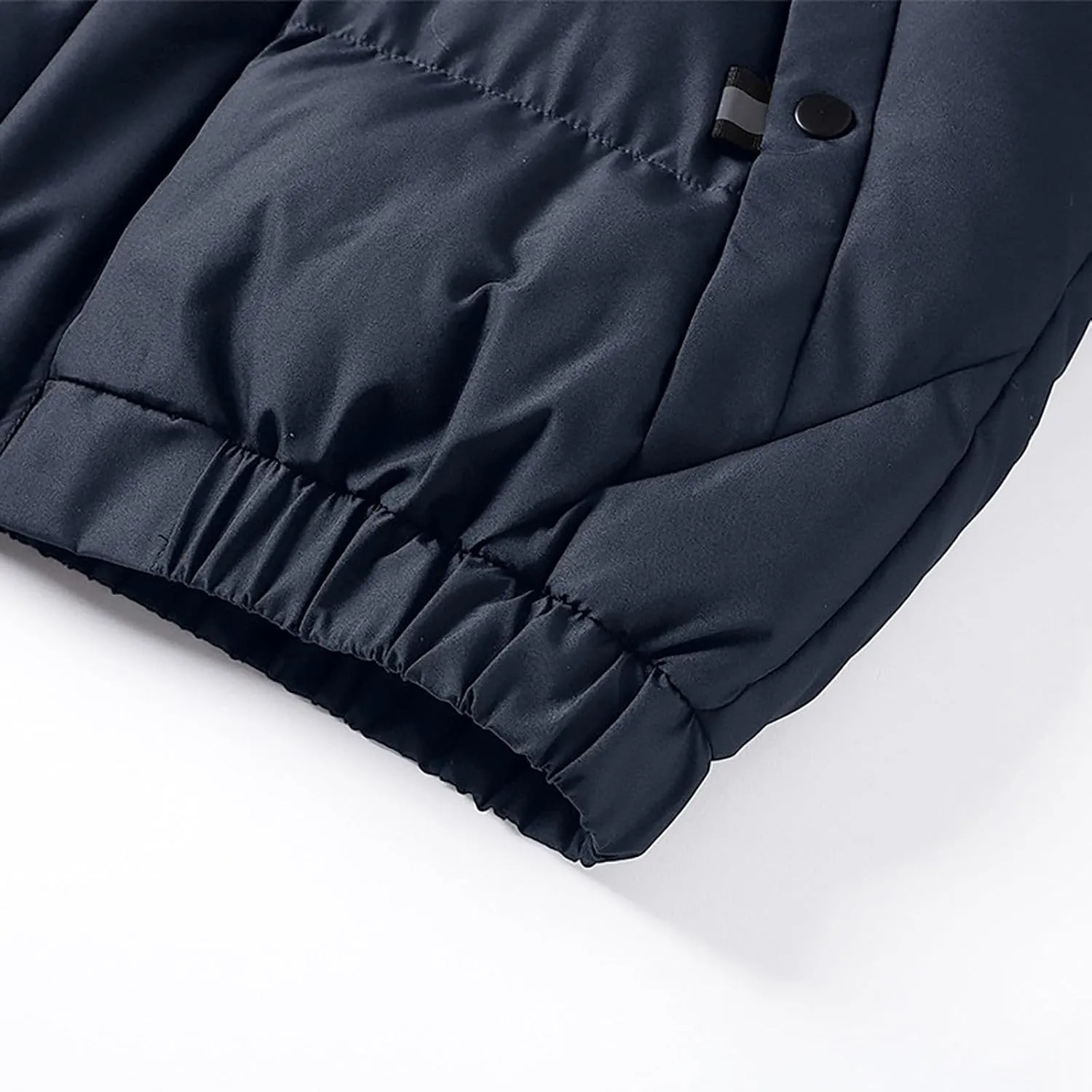 Men's Ski Jacket Waterproof Warm Heavyweight Packable Windproof Insulated Jackets Thermal Zip Up Puffer Jacket