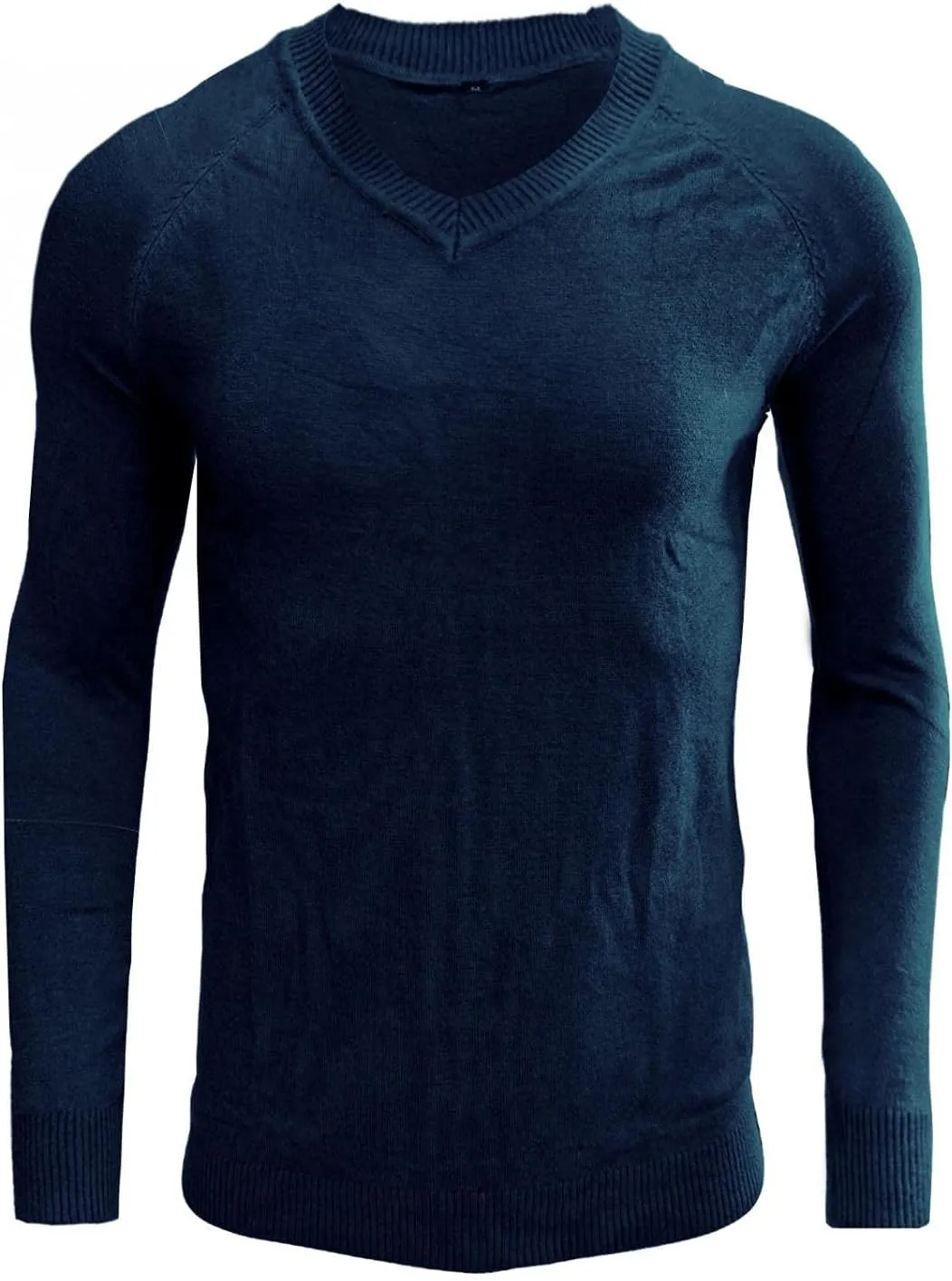Mens Stretch Cotton V Neck Thermal Sweaters Lightweight Slim Fit Soft Merino Wool Classic Work Pullover Sweaters