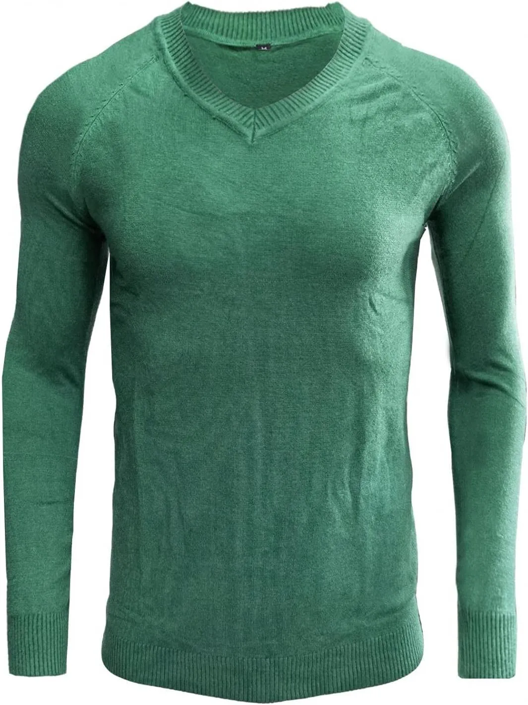 Mens Stretch Cotton V Neck Thermal Sweaters Lightweight Slim Fit Soft Merino Wool Classic Work Pullover Sweaters