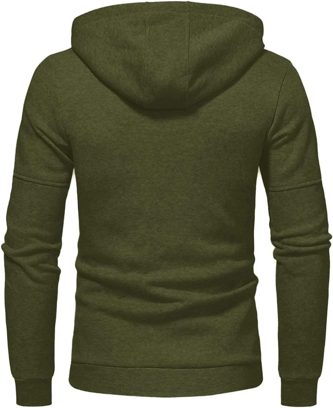 Mens Sweater Winter Top Blouse Slim Casual Solid Soft Top Coat Long Sleeve Hooded Sweatshirt Top Jacket Zip Up Plain