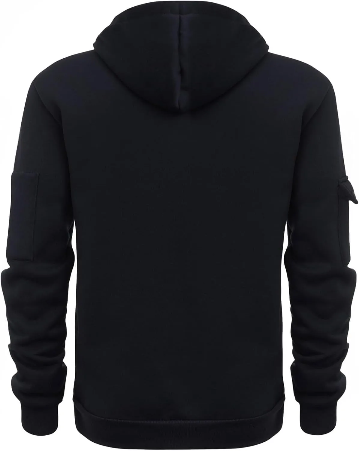 Mens Sweater Winter Top Blouse Slim Casual Solid Soft Top Coat Long Sleeve Hooded Sweatshirt Top Jacket Zip Up Plain