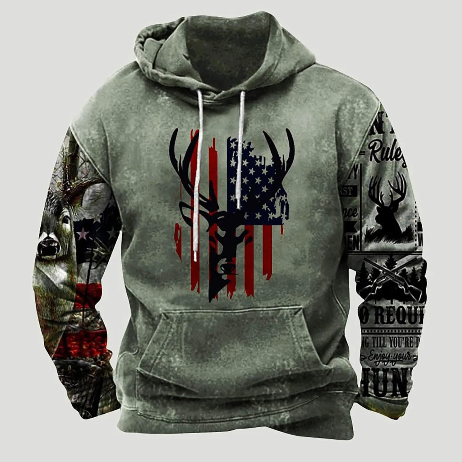Mens Tribal Aztec Hoodie Retro Vintage Western Ethnic Print Casual Sweatshirt Fall Winter Drawstring Hoodies Pullover