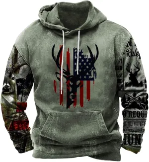 Mens Tribal Aztec Hoodie Retro Vintage Western Ethnic Print Casual Sweatshirt Fall Winter Drawstring Hoodies Pullover