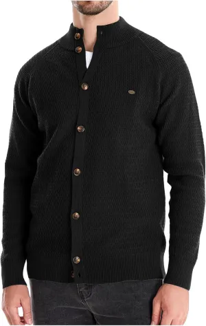 Men's Ugly Sweater Fashion Button Down Slim Fit Stand Collar Long Sleeves Knit Cardigan Shirt Jacket Blouse Tops
