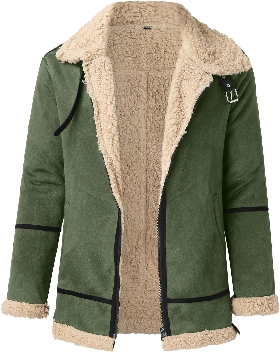 Men's Winter Jacket Windproof Coat Leisure Plus Size Hat Zip Pocket Cotton-Padded Warm Soft Hooded Jacket Coats