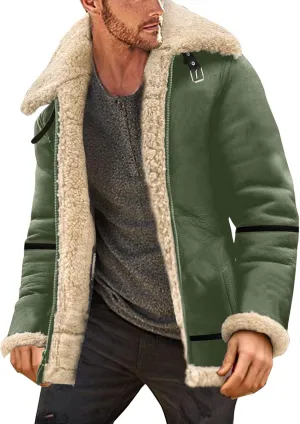 Men's Winter Jacket Windproof Coat Leisure Plus Size Hat Zip Pocket Cotton-Padded Warm Soft Hooded Jacket Coats