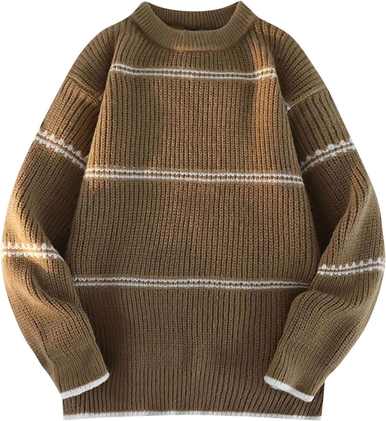Mens Womens Oversized Turtleneck Sweater Chunky Knit Loose Fit Pullover Jumper Tops Unisex Chunky Warm Sweaters
