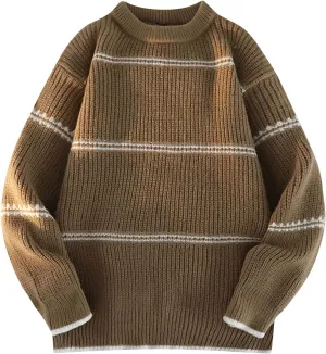 Mens Womens Oversized Turtleneck Sweater Chunky Knit Loose Fit Pullover Jumper Tops Unisex Chunky Warm Sweaters