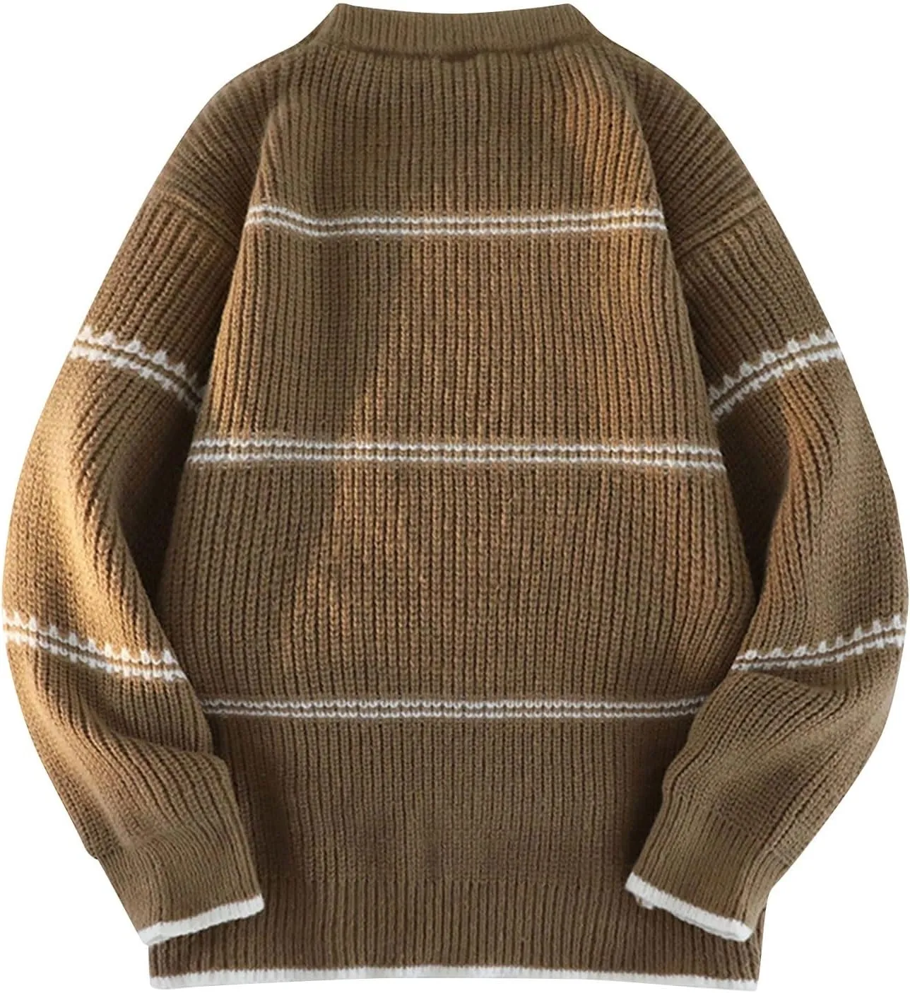 Mens Womens Oversized Turtleneck Sweater Chunky Knit Loose Fit Pullover Jumper Tops Unisex Chunky Warm Sweaters