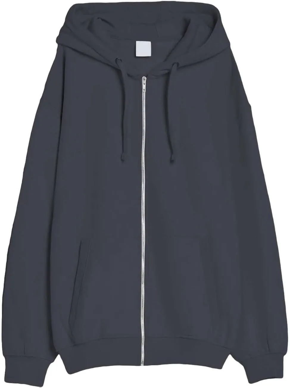 Men's Zip Up Hoodie Loose Fit Long Sleeve Sweatshirts Full Zip Drawstring Casual Lightweight Jacket With Pockets