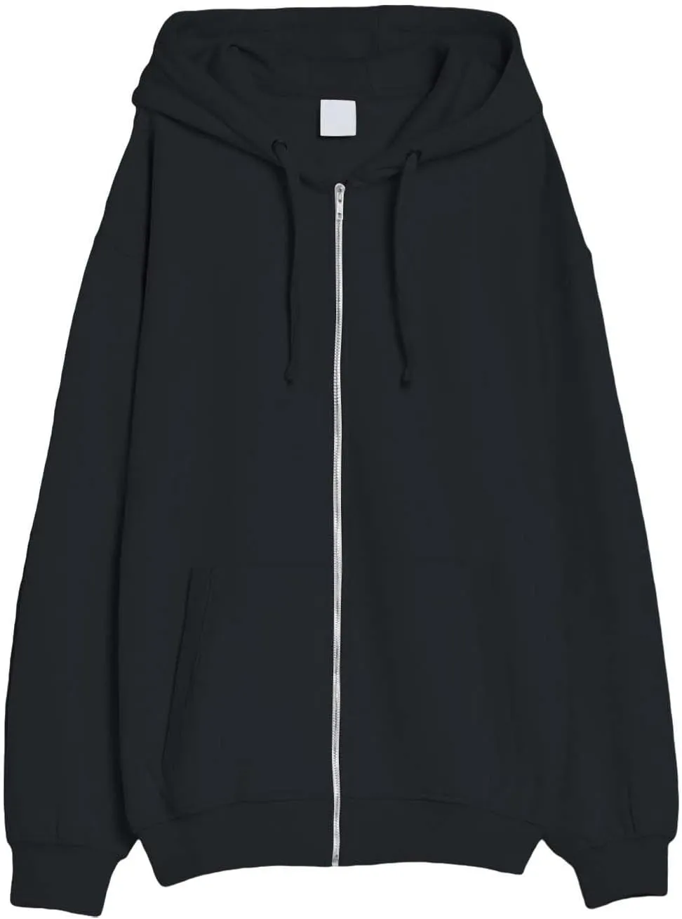 Men's Zip Up Hoodie Loose Fit Long Sleeve Sweatshirts Full Zip Drawstring Casual Lightweight Jacket With Pockets