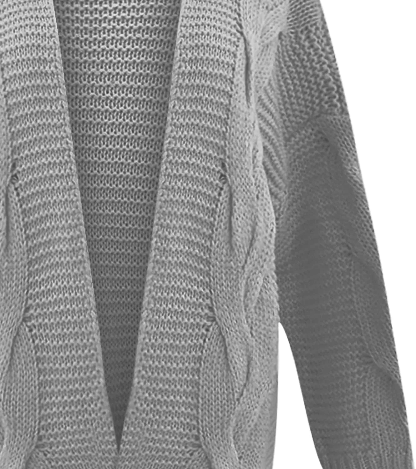 Oversized Cardigan for Women 2023 Long Sleeve Open Front Chunky Cable Knit Sweaters Loose Fit Slouchy Casual Cardigans
