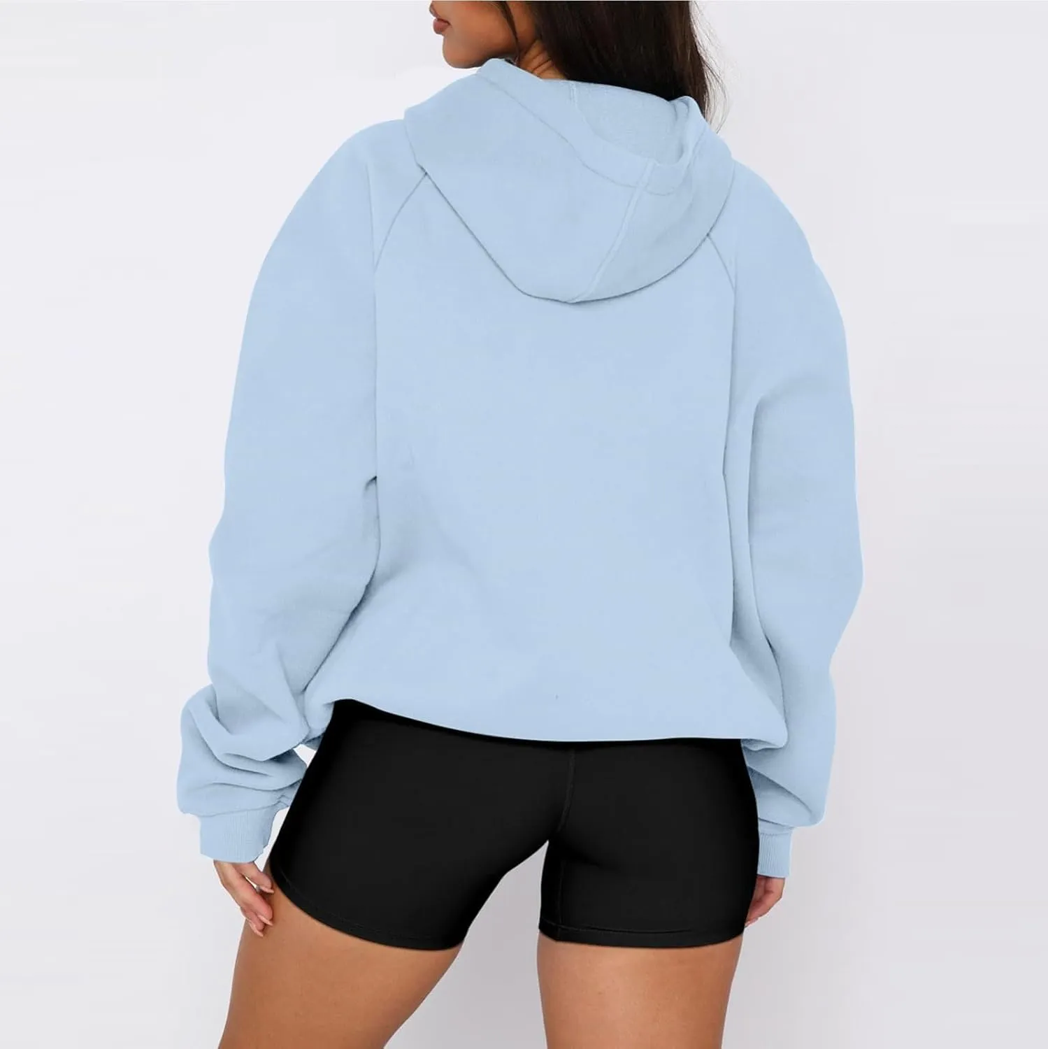 Oversized Hoodies for Women Fleece Hooded Sweatshirt Loose Fitting Tops Drawstring Long Sleeve Pullover with Pocket