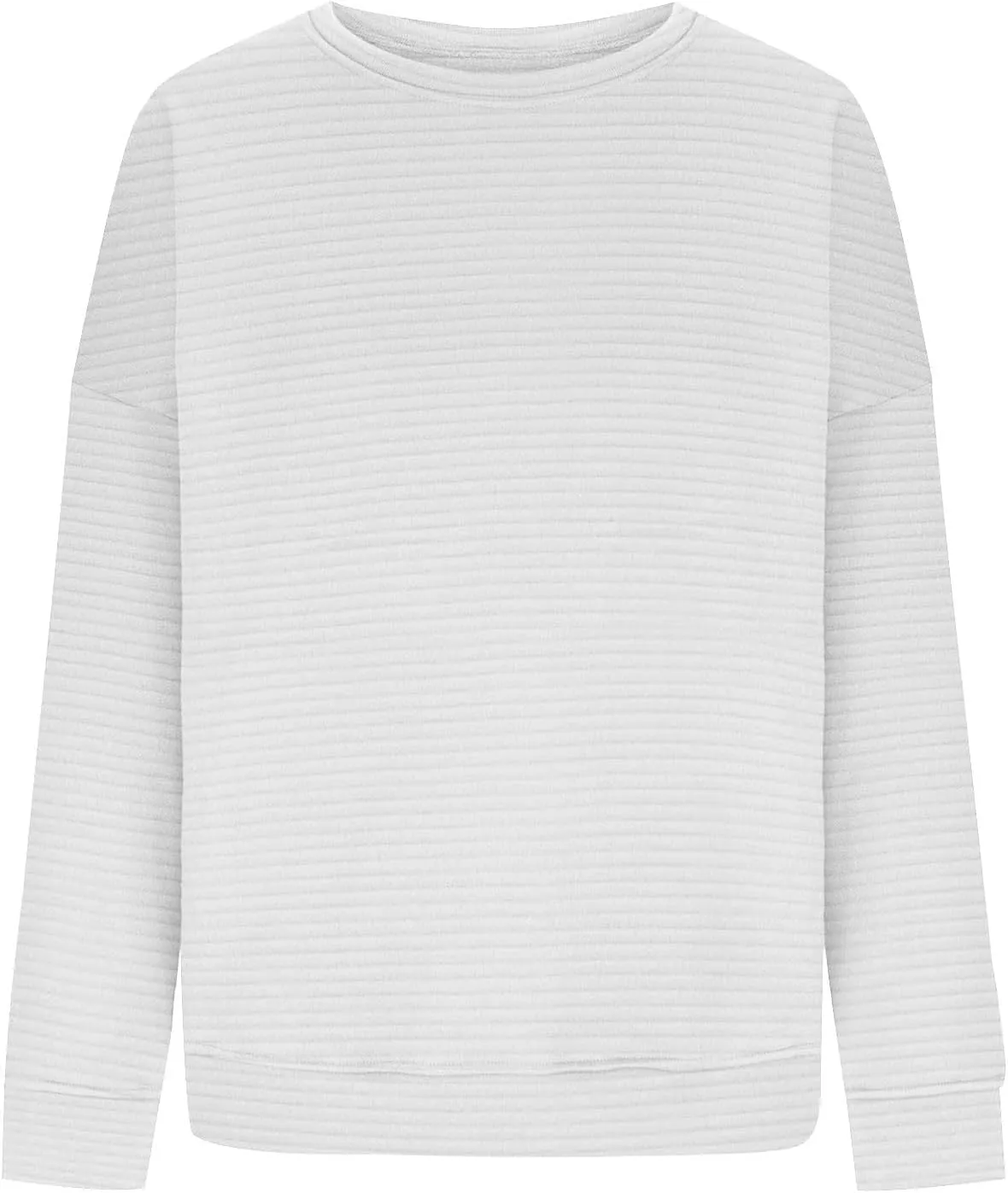 Oversized Sweatshirt for Women Crewneck Long Sleeve Pullover Top Ribbed Cute Teen Girls Clothes Fashion Outfits