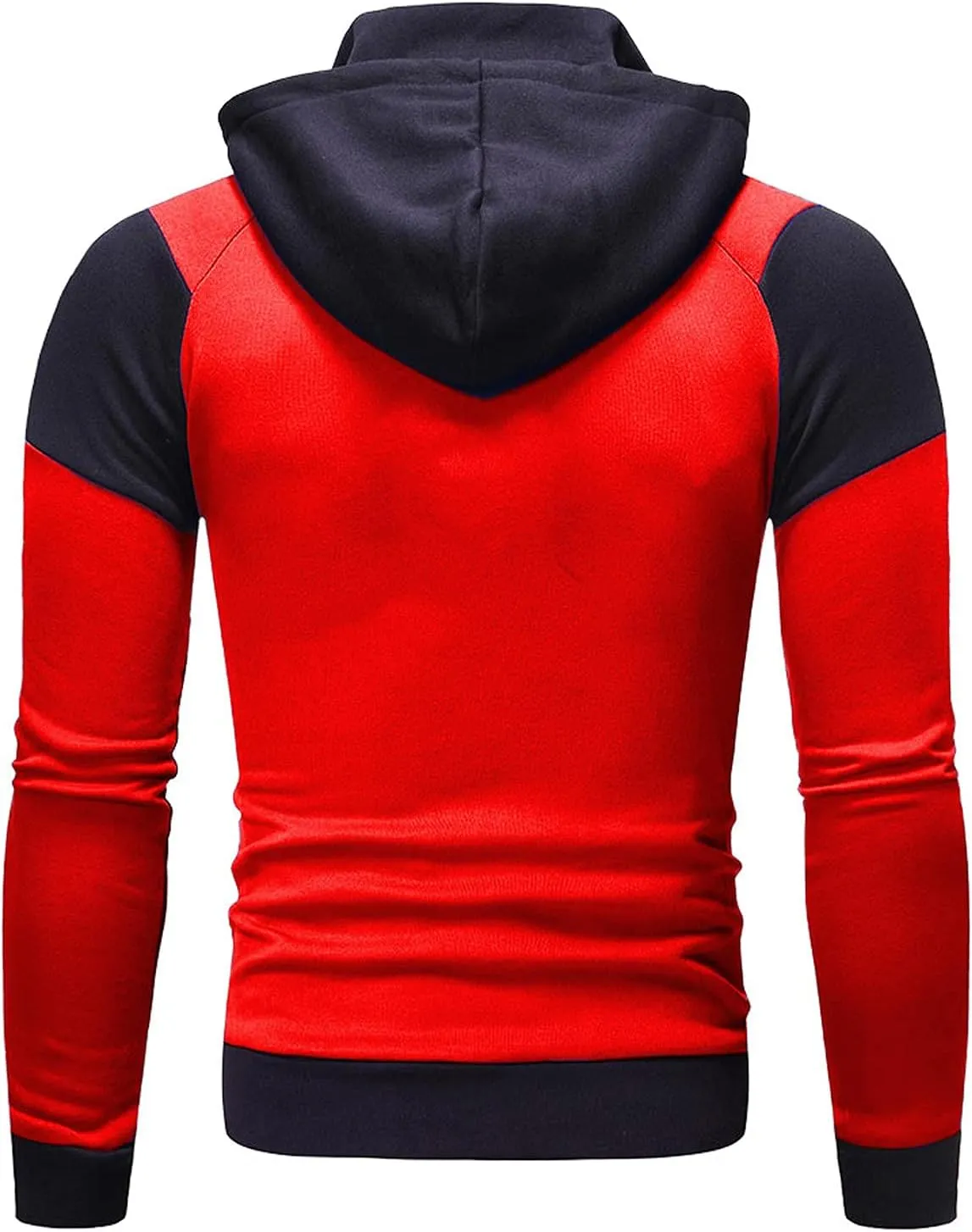 Oversized Zip Up Hoodie Heated Hoodie Fake Two-Piece Sports Sweatshirt Long Sleeve Zipper Hooded Jacket Coats
