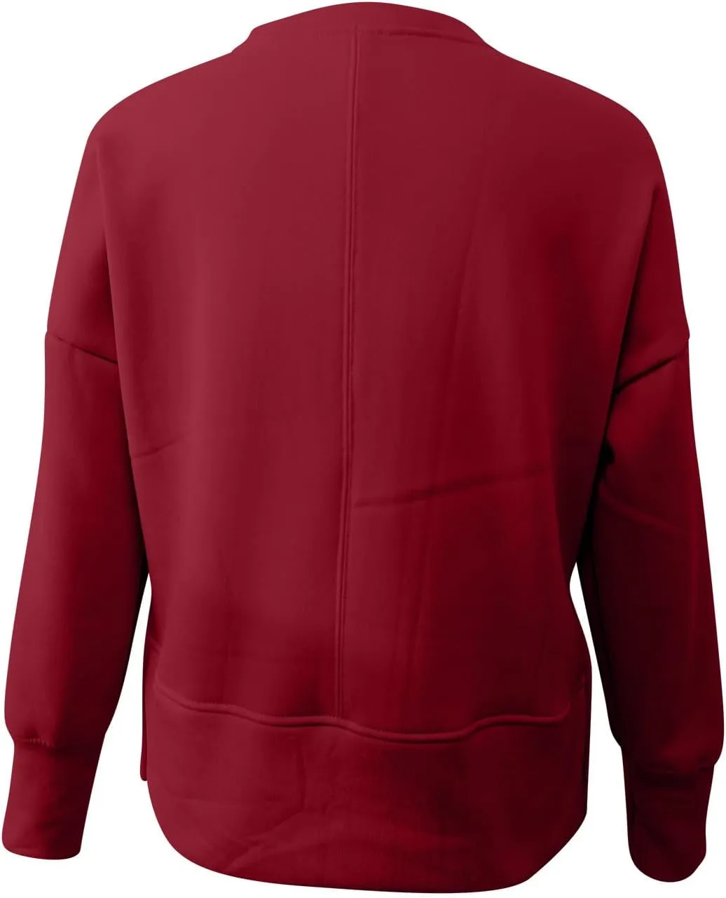 Preppy Sweatshirt For Women Long Sleeve Side Slits Crewneck Tunic Top Casual Fall Soft Pullover Clothes Fashion 2024