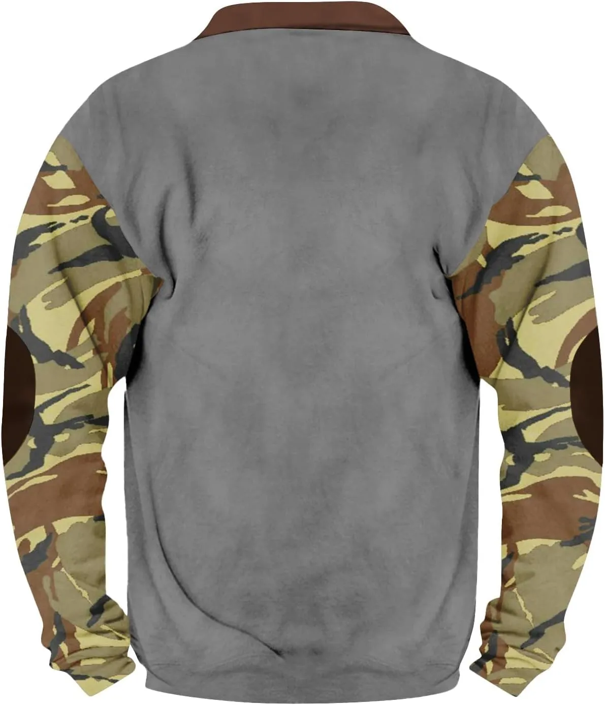 QWENTMTNTY Camo Sweatshirt for Men Crewneck Camouflage Western Light Weight Big and Tall Zip Cool Vintage Pullover Shirts