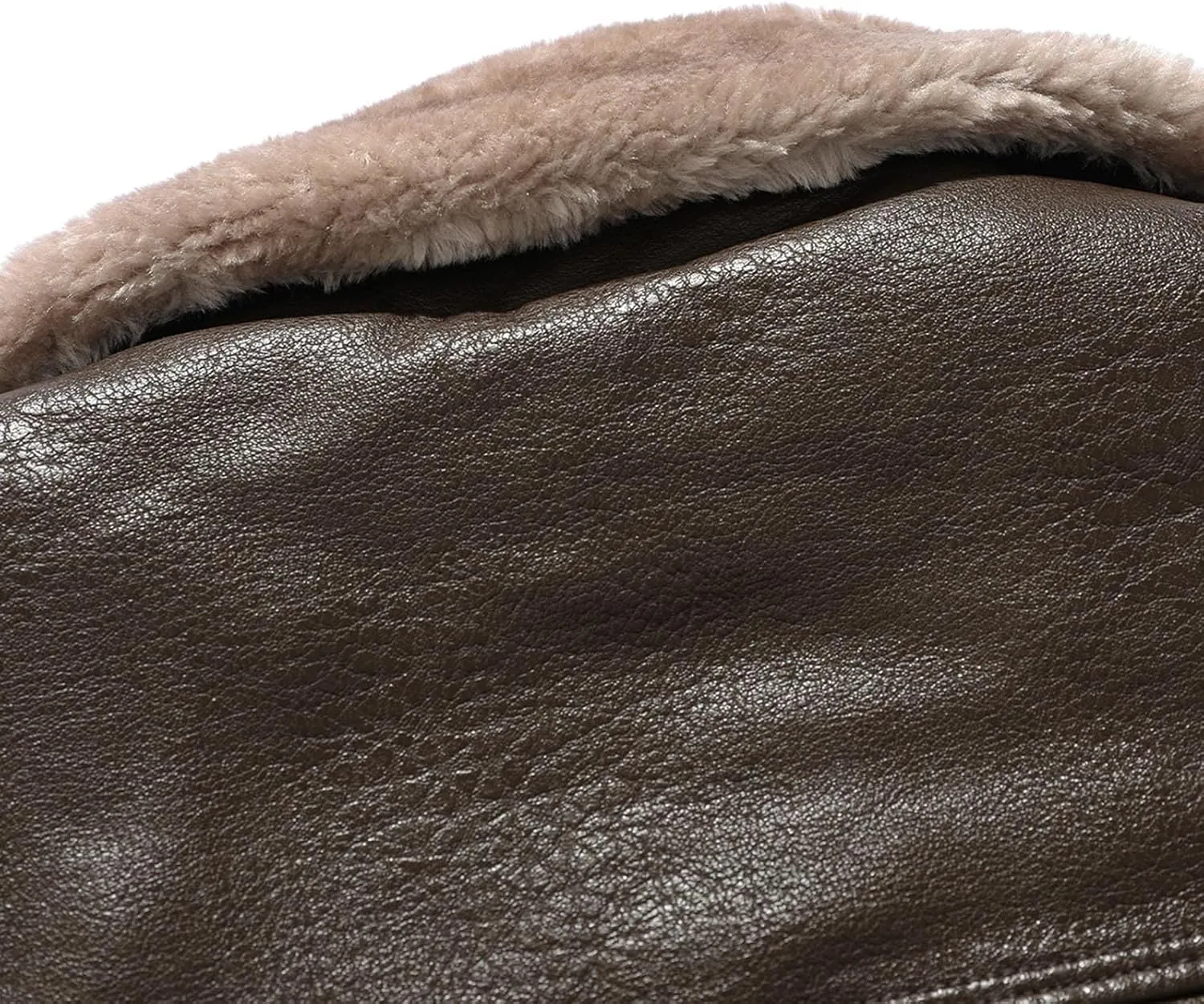 QWENTMTNTY Mens Faux Fur Lined Leather Jackets Winter Shearling Sherpa Jacket Notched Lapel Casual Warm Trench Coat Overcoat