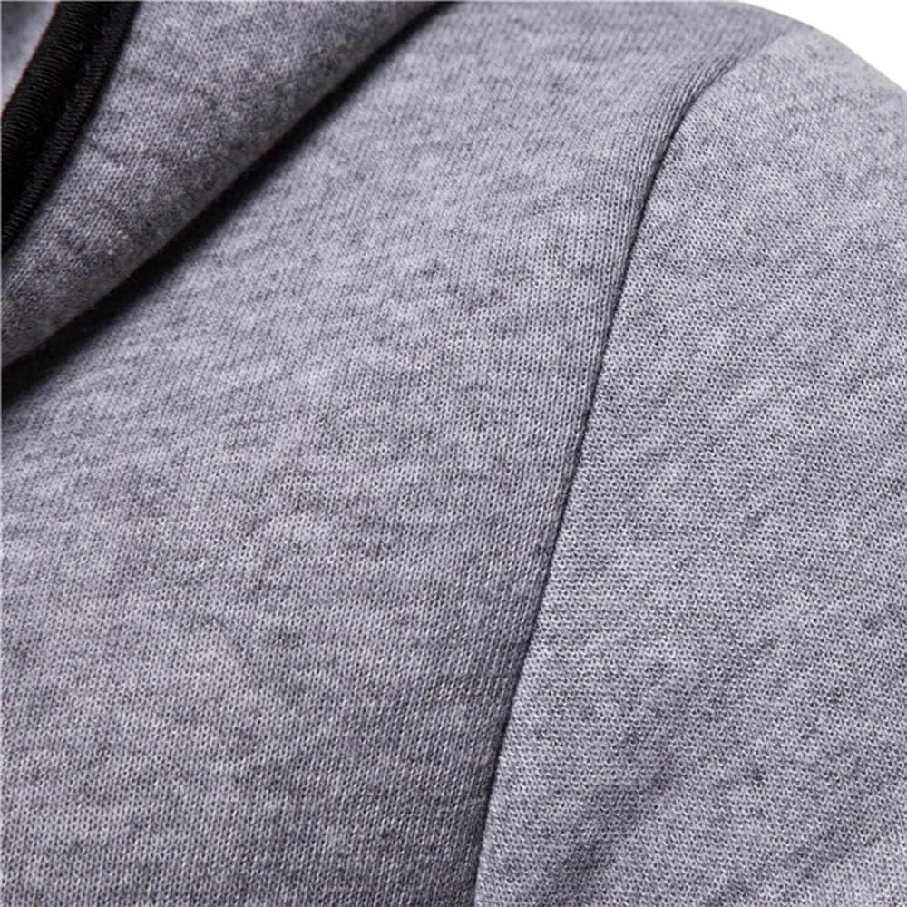 RTRDE Mens Coat Long Hooded Cardigan Shawl Collar Lightweight Open Front Overcoat with Pockets Hoodie Jacket, M-2XL