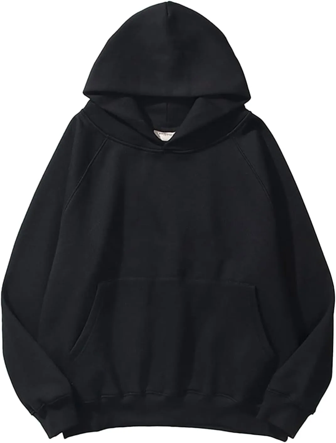 Rvidbe Womens Hoodies Pullover Women Solid Basic Fleece Letter Loose Hoodie Sweatshirt Long Sleeve Kangaroo Pocket Drop Shoulder Pullovers Top Teen Girl Clothes Trendy