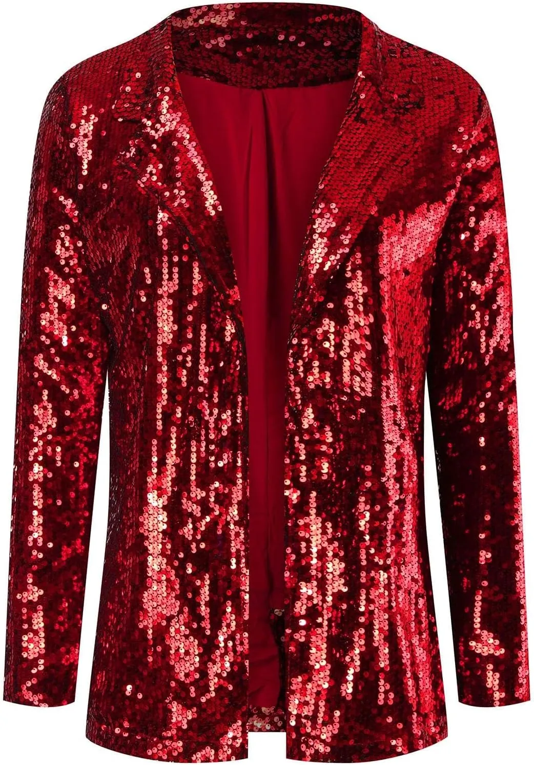 Sequin Blazers for Women 2025 Carnival Party Shiny Suit Jacket Business Casual Long Sleeve Glitter Cardigan Jackets