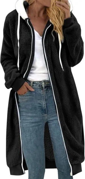 SHAOBGE 1x Jackets for Women Fashionable Women'S Long Sleeve Solid Pocket Cardigan Button Top plus Coats for Women plus