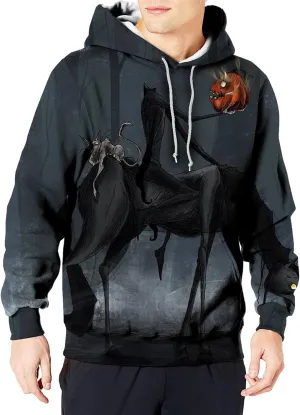 Sweaters For Men Pumpkin Print Hooded Sweatshirt Womens Hoodies Weighted Hoodie Gray Hoodies For Thick Hoodie Gray