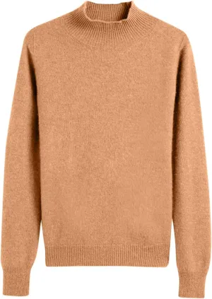 Sweaters for Women Trendy Casual Solid Color Half Turtleneck Comfy Clothes Soft Long Sleeves Slim Fit Pullover Tops