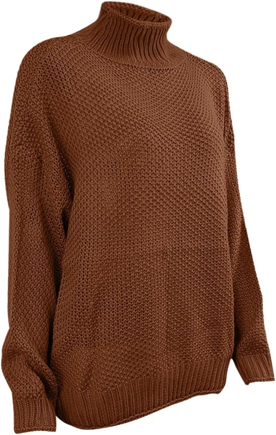 Sweaters for Women Turtleneck Fall Winter Chunky Knit Casual Oversized Batwing Sleeve Retro Trendy Pullover Top 2024