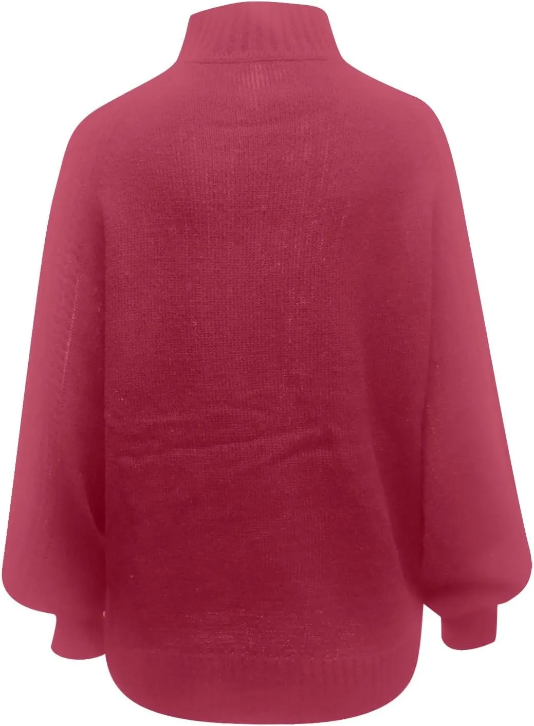 Sweaters Tops for Women Crew Neck Long Lantern Sleeve Casual Loose Ribbed Knit Solid Soft Pullover Sweaters