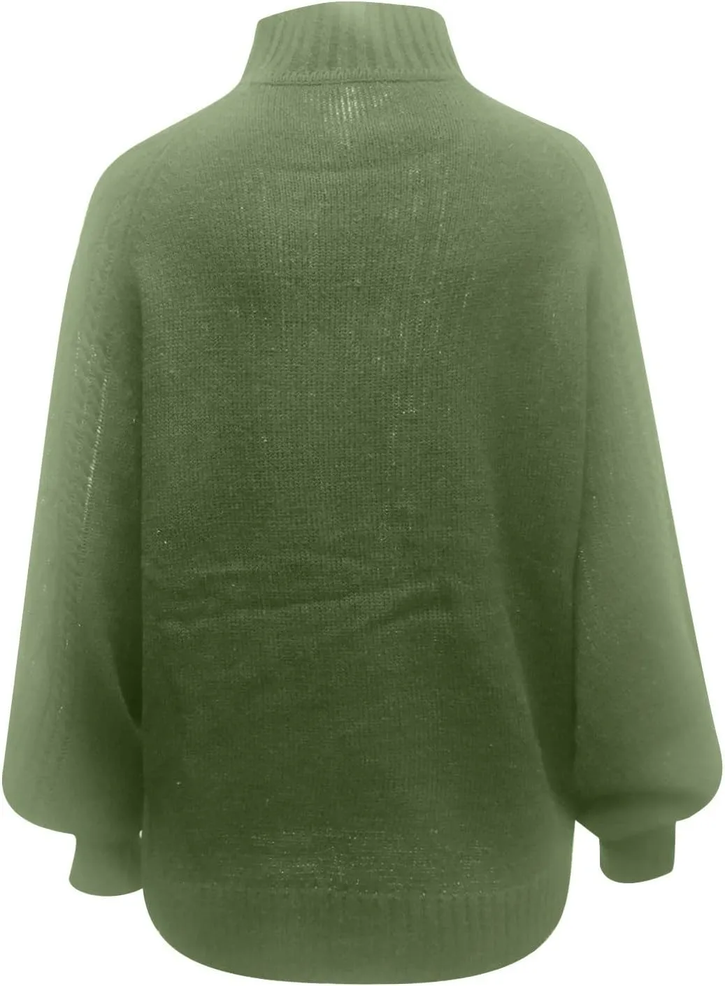 Sweaters Tops for Women Crew Neck Long Lantern Sleeve Casual Loose Ribbed Knit Solid Soft Pullover Sweaters