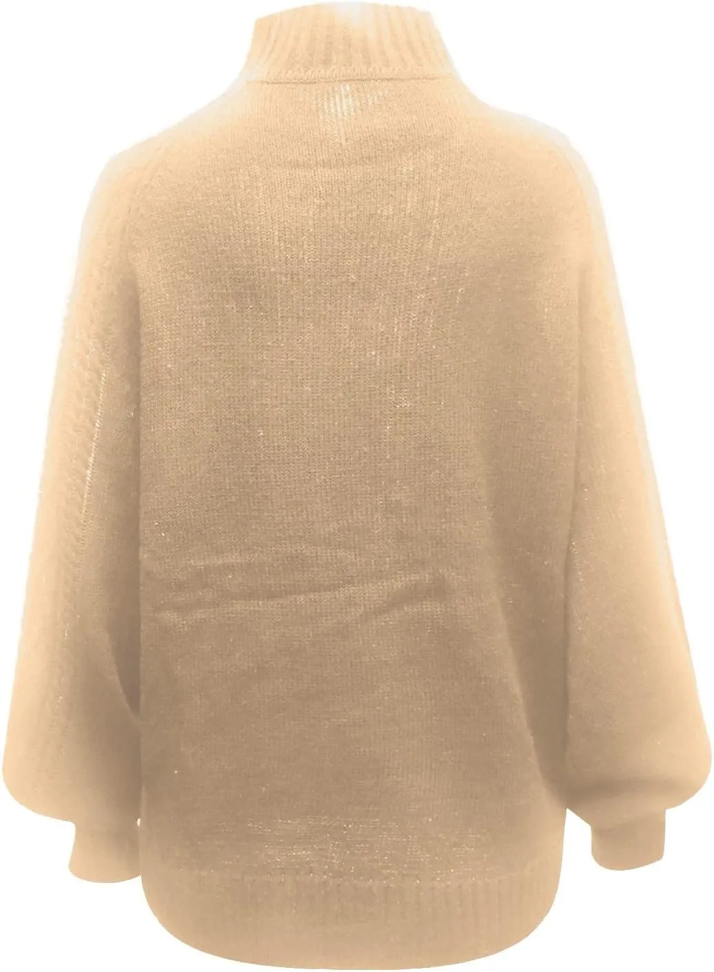 Sweaters Tops for Women Crew Neck Long Lantern Sleeve Casual Loose Ribbed Knit Solid Soft Pullover Sweaters