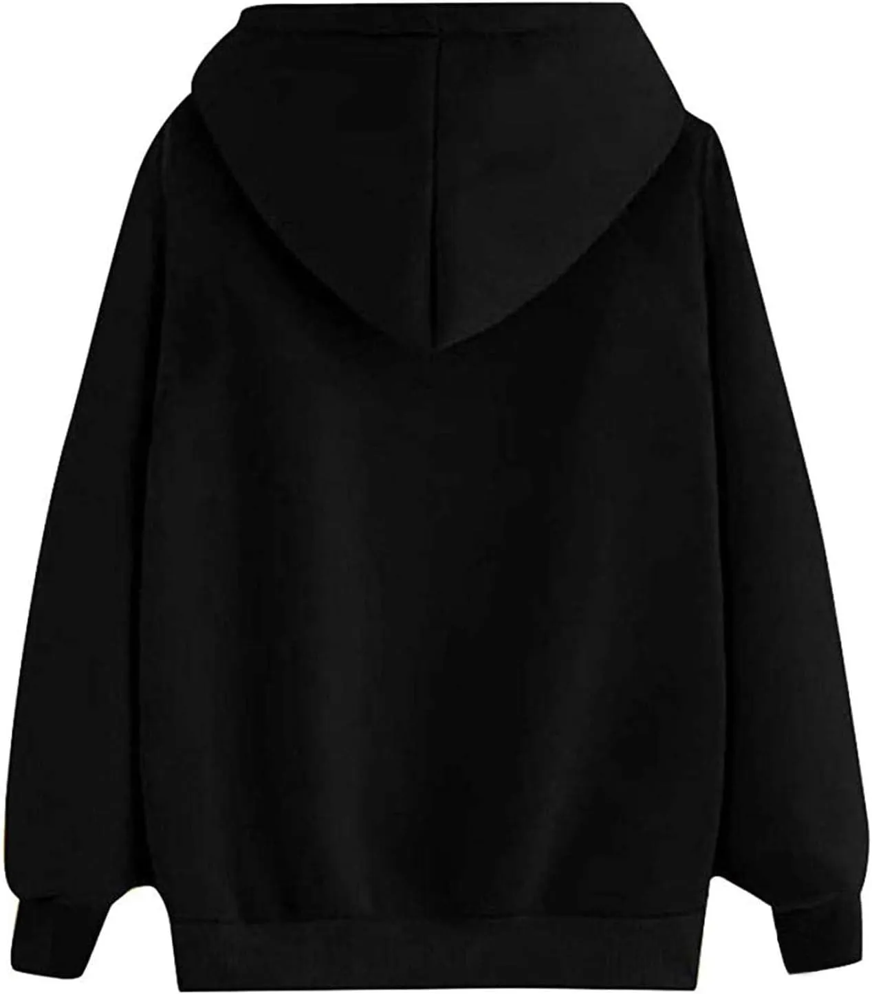 Sweatshirt for Women Funny Print Graphic Solid Drawstring Hoodies Loose Fit Soft Long Sleeve Outfit Tops with Pocket