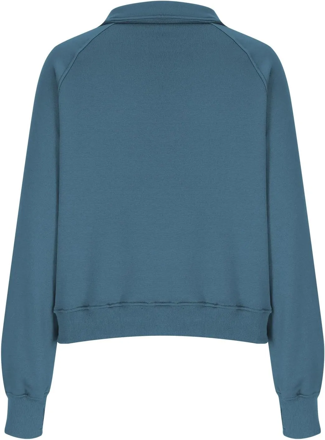 Sweatshirt For Women Half Zip Cropped Pullover With Thumb Hole Fleece Quarter Zipper Hoodies Oversized Sweatshirts