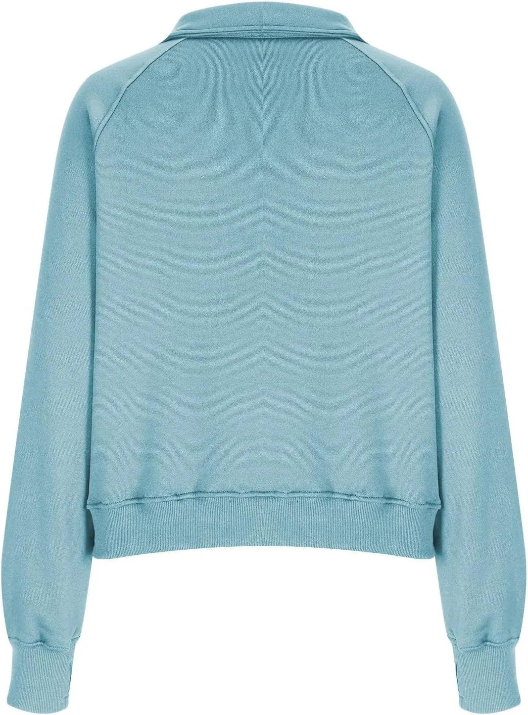 Sweatshirt For Women Half Zip Cropped Pullover With Thumb Hole Fleece Quarter Zipper Hoodies Oversized Sweatshirts