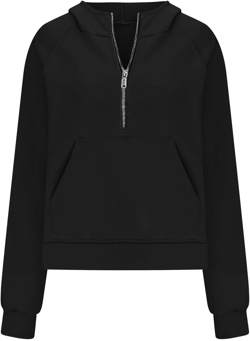 Sweatshirts for Women Haif Zip Long Sleeve Fashion Cropped Lapel Neck Sweater Pullover Tops 2024 Trendy Fall Clothes