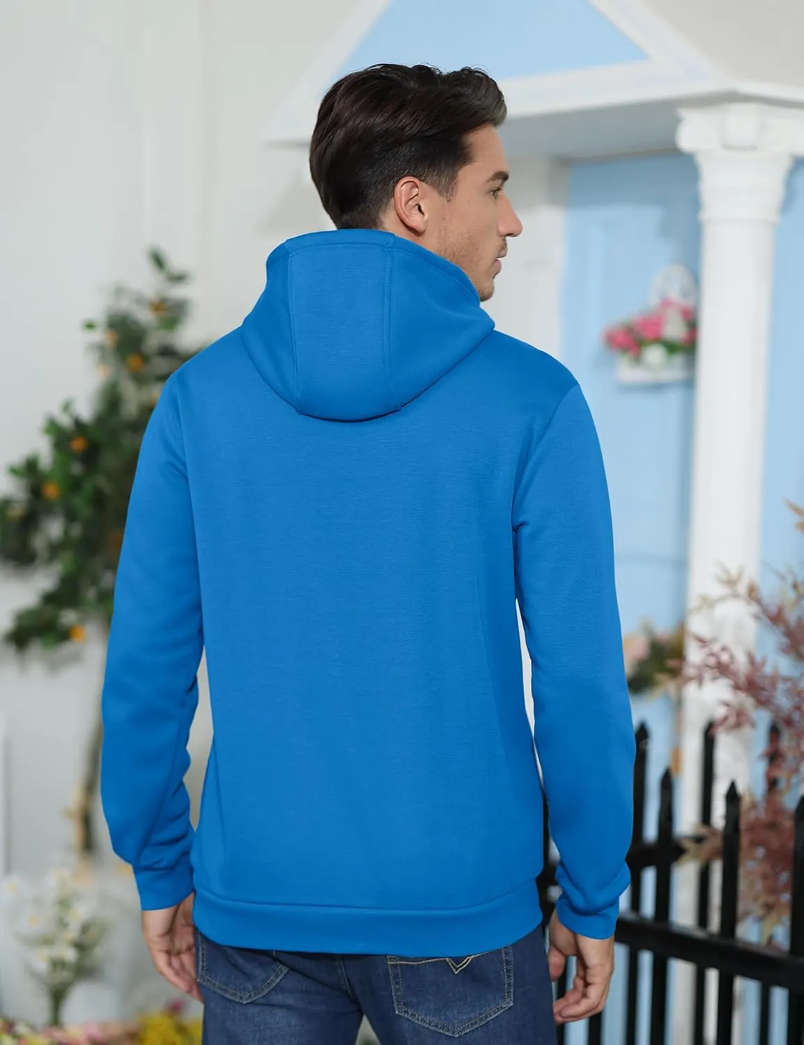 TACVASEN Men's Athletic Hoodies Fleece Lined Sweatshirt Pullover Soft Casual Hooded Sweatshirt with Pocket