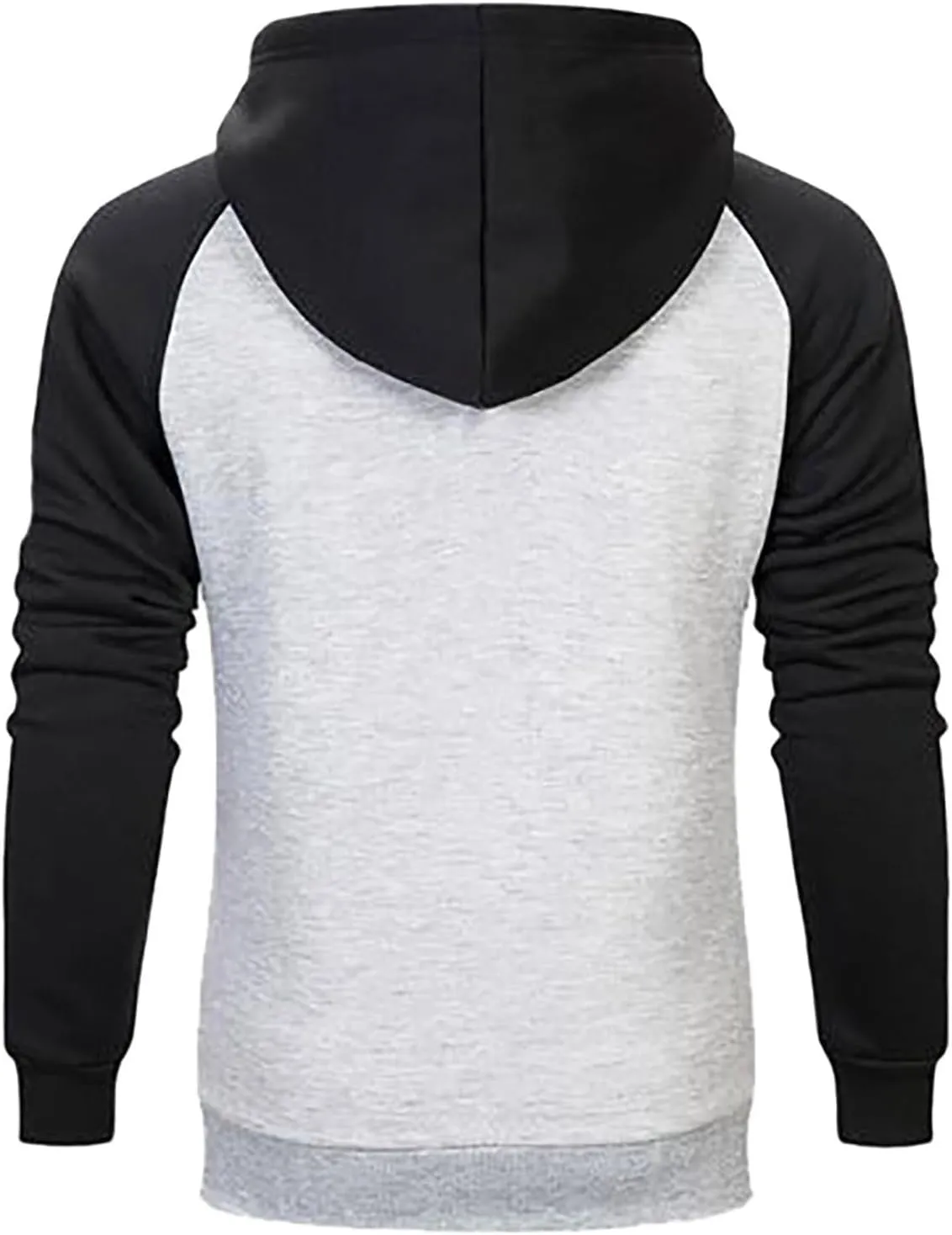 Thatrich Lightweight Hoodies for Men Oversized Hoodie Color Block Hooded Sweatshirts Full Zip Shirts with Pockets Fall Trendy