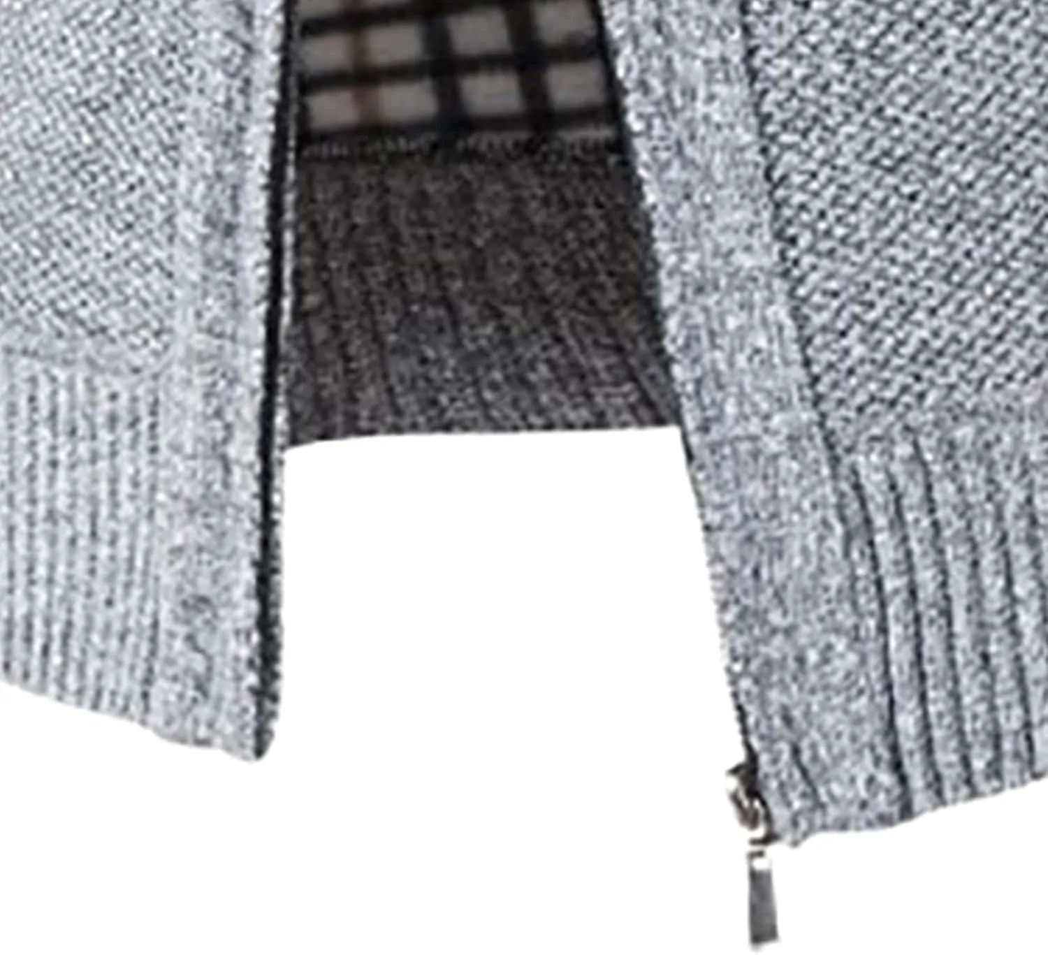 tuduoms Mens Full Zip Cardigan Thick Fleece Lined Sweater Coats Warm Winter Color Block Thermal Sweatshirts Jackets Pocket