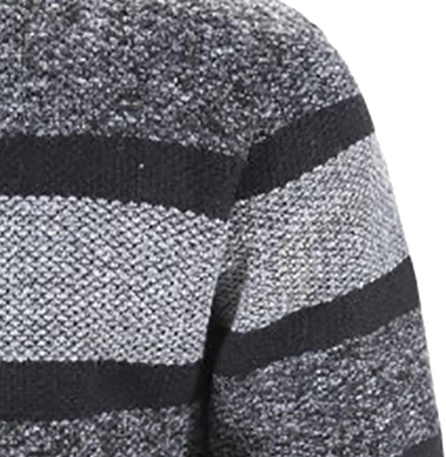 tuduoms Mens Full Zip Cardigan Thick Fleece Lined Sweater Coats Warm Winter Color Block Thermal Sweatshirts Jackets Pocket